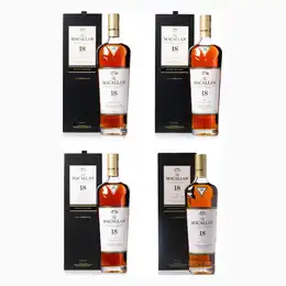 Macallan 18 Year Old Sherry Oak Four Bottle Set 2020, 2021, 2022 and 2023 Releases