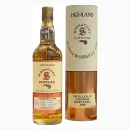 TORMORE DISTILLERY Signatory Vintage 15 yo 1989 43% abv 700ml