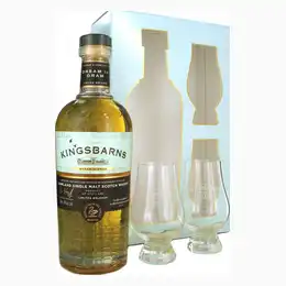 Kingsbarns Single Malt Dream To Dram 2 Glass Giftpack 46% 70cl