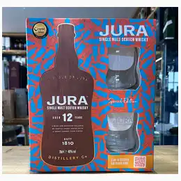 Jura 12 Year Old Special Edition Gift Set with 2 Glasses 70cl 40%