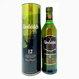 Glenfiddich 12 Year Old Single Malt Scotch Whisky, 70cl, 40% ABV