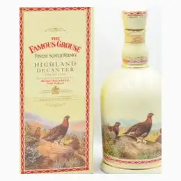Famous Grouse Whisky 100 Year Commemorative Gold Leaf Decanter