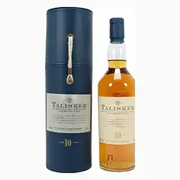 Talisker 10 Year Old Single Malt Scotch Whisky Leather Gift Tube 70cl