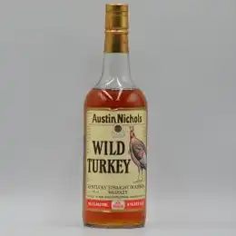 Austin Nichols Wild Turkey 8 Year Old Bourbon Whiskey 101 Proof 1980s