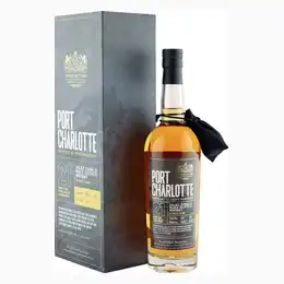 Port Charlotte 2001 21 Year Old, Vintage Bottlers Single Cask 2022 Bottling with Box