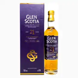 Glen Scotia 21 Year Old Single Malt Scotch Whisky, 70cl, 46% ABV