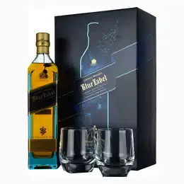 Johnnie Walker Blue Label 200th Anniversary Limited Edition Design 1 Litre Glass Set