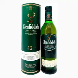 Glenfiddich 12 Year Old Single Malt Scotch Whisky, 70cl, 40% ABV