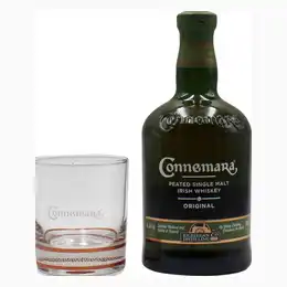 Connemara Peated Whiskey 0.7L  and Nosing glass