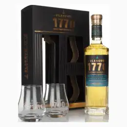 Glasgow 1770 - Triple Distilled Gift Pack with 2x Glasses Whisky 50cl