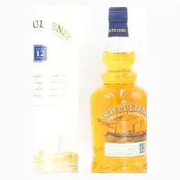 Old Pulteney 12 Year Old Highland Single Malt Glass Print Label