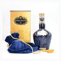 Chivas Royal Salute 21 Year Old Scotch Sapphire Flagon 1990s