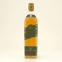 Johnnie Walker 15 year old Green Bottle Label, Walking to the Left with a Gold Cap Seal, Pure Highland Malt Scotch Whisky 43% 70cl