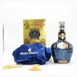 Chivas Royal Salute 21 Year Old Scotch Sapphire Flagon 2010s