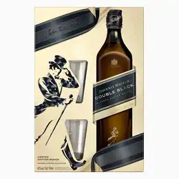 Johnnie Walker Double Black Whisky Gift Set, 70 cl