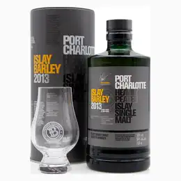 Port Charlotte Islay Barley 2013 with Tasting Glass