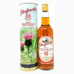Glenfarclas 10 Year Old The Flower of Scotland Collection "A Force of Nature" Single Malt Scotch Whisky WG, 70cl, 40% ABV