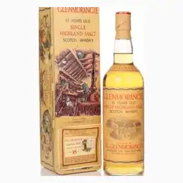 Glenmorangie 10 Year Old - 1980s with Handcrafts of Scotland Tin Whisky