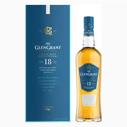 Bottle Of Glen Grant 18 Year Old Whisky With Gift Box
