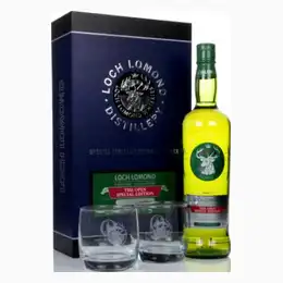 Loch Lomond The Open Special Edition Distillers Cut Gift Pack with 2x Glasses Whisky 70cl