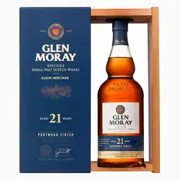 Glen Moray 21 Year Old Portwood Speyside Single Malt Scotch Whisky 70cl