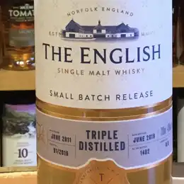 The English Triple Distilled Single Malt Whisky The
