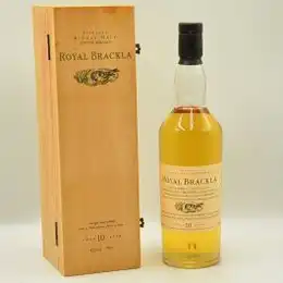 Royal Brackla 10 Year Old Malt Whisky Flora & Fauna Wooden Box