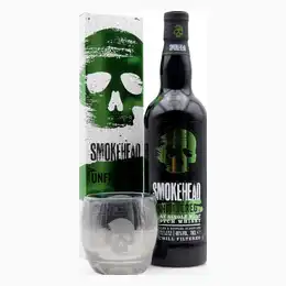 Smokehead Unfiltered with Smokehead Silver Tasting Glass