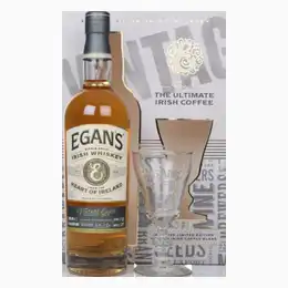 Egans Vintage Grain Gift Set With Irish Coffee Glass Whiskey 70cl