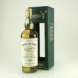 Dallas Dhu  distilled in 1980 Speyside 33 year old Single Malt Scotch Whisky from Gordon & MacPhail Distillery Labels 43% 70cl