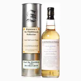 Caol Ila 1991 12 Year Old Signtory Vintage Un-Chillfiltered Collection Bottled 2003 With Original Tube