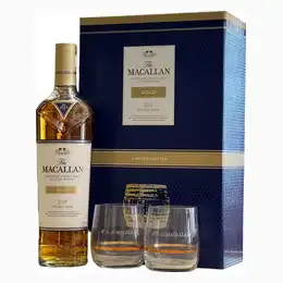 MACALLAN Gold Limited Edition with Glasses 40% abv 700ml
