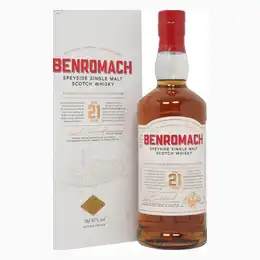 BENROMACH 21 Year Old Speyside Single Malt Scotch Whisky 70cl 43%