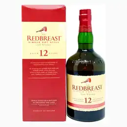Redbreast 12 Year Old Single Pot Still Irish Whiskey, 70cl, 40% ABV