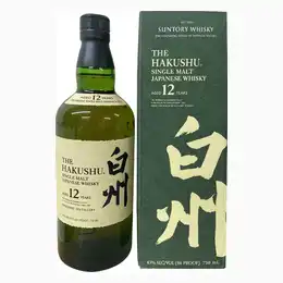 The Hakushu 12 Year Old Single Malt Japanese Whisky, 70 cl