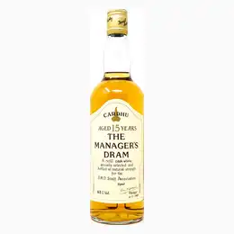 Cardhu 15 Year Old Managers Dram Single Malt Scotch Whisky, 75cl, 63% ABV