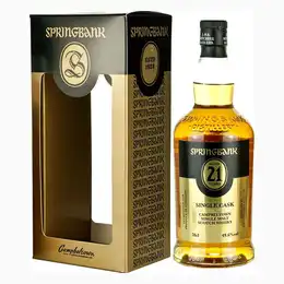 Springbank 21 year old, Single Malt Whisky, 70cl