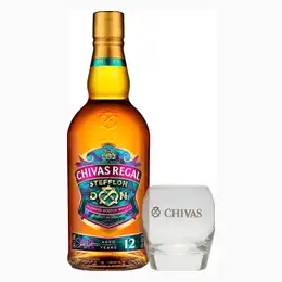 Chivas Regal x Stefflon Don 12 Year Old Scotch Whisky with Free Glass, 70 cl