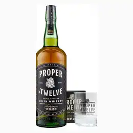 Proper No. Twelve Blended Irish Whiskey & Glass 70cl
