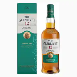 The Glenlivet 12 Year Old Speyside Single Malt Double Oak Scotch Whisky 70cl