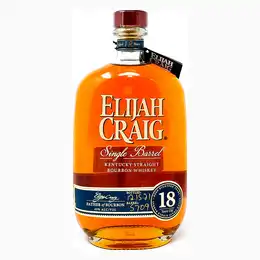 Elijah Craig 18 Year Old Single Barrel 2021 Barrel No. 5709 Kentucky Straight Bourbon, 75cl, 45% ABV