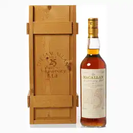 Macallan 1967 25 Year Old Anniversary Malt Bottled 1992 With Original Wood Box