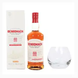 Benromach 2012 10 Year Old Cask Strength Vintage Batch #3 & Branded Whisky Tumbler