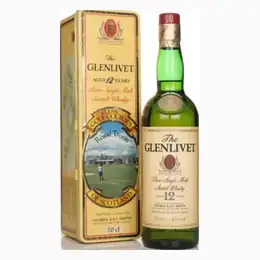 The Glenlivet 12 Year Old - Classic Golf Courses of Scotland  - 1990s Whisky 70cl