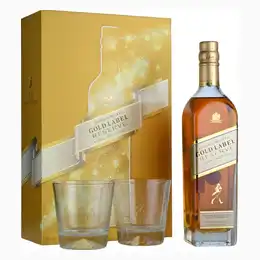 Johnnie Walker Gold Label Reserve 70cl with 2 Glasses Gift Pack