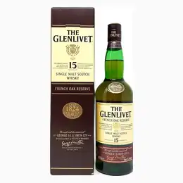 Glenlivet 15 Year Old French Oak Single Malt Scotch Whisky, 70cl, 40% ABV