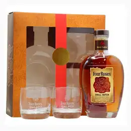 Four Roses Small Batch Bourbon & Glasses Gift Set 70cl