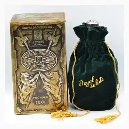 Chivas Royal Salute 21 Year Old Scotch Emerald Flagon 1980s 75.7cl