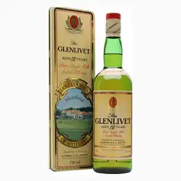 Glenlivet 12 Year Old Classic Golf Courses Muirfield Bot.1980s