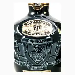 Chivas Royal Salute 21 Year Old Whisky Sapphire Flagon with Gift Bag
